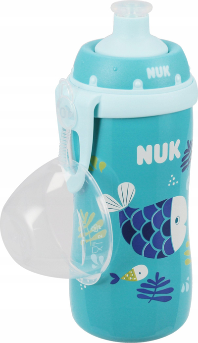 Gotë për fëmijë NUK Junior Cup, 300ml, 18m+, blu