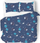 Set çarçafësh Satin Bedding Cosmos, 220x200 cm, pambuk saten, blu e errët