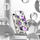 Kapak mbrojtës Ringke Fusion Design për iPhone 14 Plus, xhel me pjesë të pasme të fortë, transparent Purple Rose