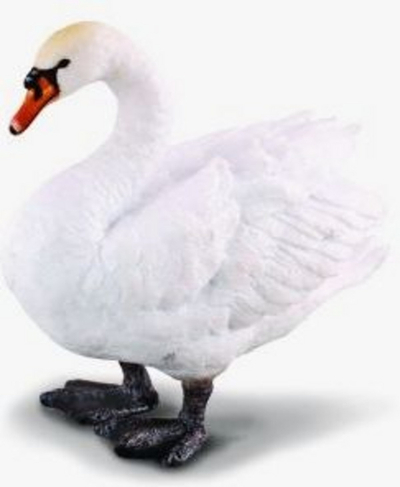 Figurë mjellme Collecta Mute, e bardhë