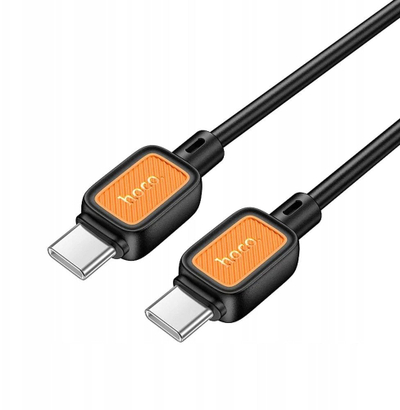 Kabllo USB C në USB C Hoco X108, 60W, 1m, e zezë