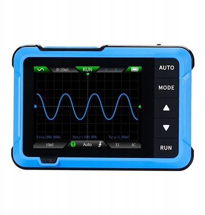 Oskiloskop portativ Fnirsi DSO510, 10MHz, me gjenerator sinjali, blu