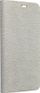 Këllëf libri Vennus Futera për Samsung S21 FE, lëkurë eko, me magnet, argjend
