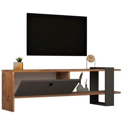 Set mobilie për TV melamine 120×25×36.8 cm (HM9436.01), gri