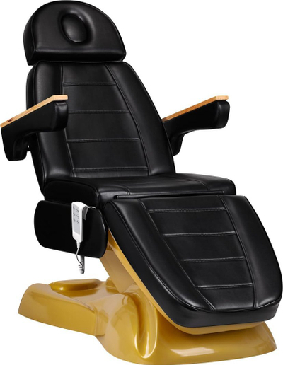 Karrige estetike SILLON LUX 273b, 3 motorë, elektrike, e zezë me ari