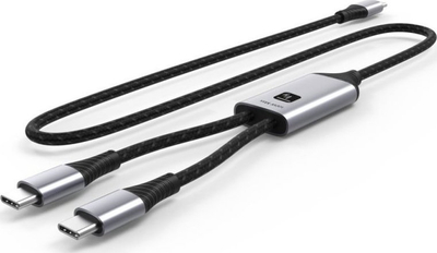 Kabllo USB Techly ICOC MU2C-2C100W, USB-C me 2x USB-C, 100W, 1.5m, zi-gri