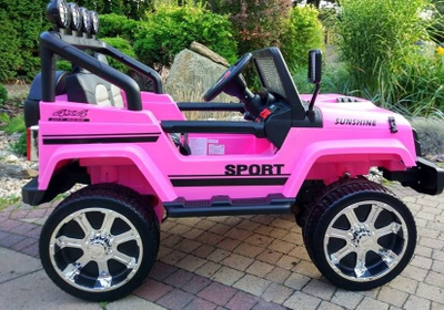 Jeep elektrik për fëmijë LEAN Toys S2388, 4x4, telekomandë, rozë