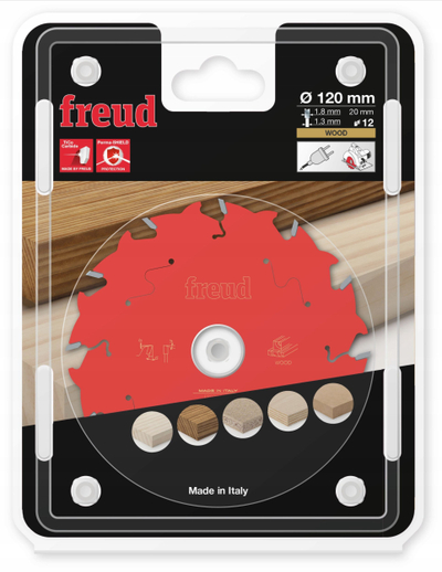Teh sharre rrethore Freud F03FS09663, 120mm, 12 dhëmbë, metalik