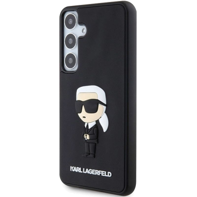 Mbulesë telefoni Karl Lagerfeld Ikonik KLHCS24M3DRKINK, Samsung Galaxy S24 Plus, silikon, e zezë