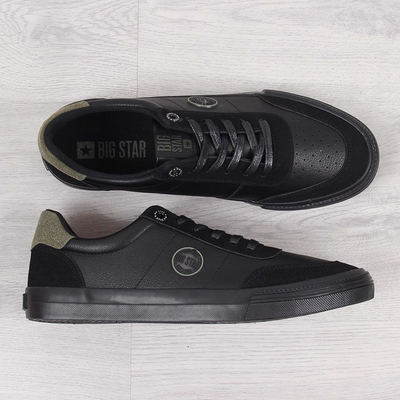 Atlete për meshkuj Big Star Low-top me lëkurë eco II174008, nr. 41, të zeza