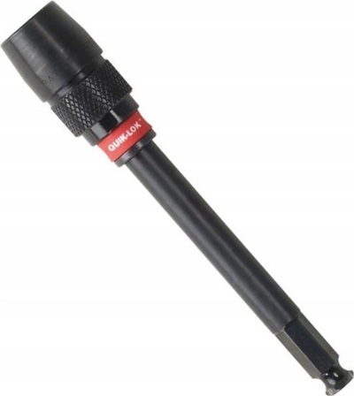 Zgjatues për bita Milwaukee QUIK-LOK 140mm, 7/16" HEX, i zi