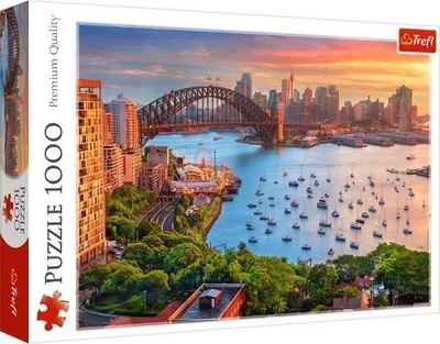 Puzzle Trefl Sydney, Australi, 1000 copa, 68 x 48 cm, shumëngjyrëshe