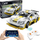 Set ndërtimi CaDA Opel Astra V8 Coupe C51081W, me telekomandë, makinë garash, i bardhë e verdhë