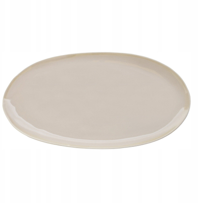 Pjatë ovale ETER VERLO, 34.5x15 cm, porcelan, bezhë