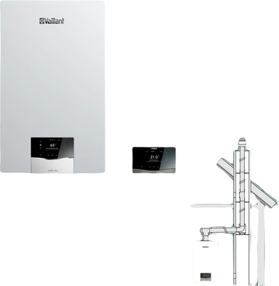 Kaldajë me gaz Vaillant VCW 32CS/1-5, 25 kW, kondensimi, e bardhë