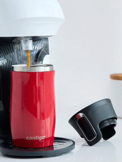 Termus Contigo West Loop Mini, 300ml, inox, e kuqe
