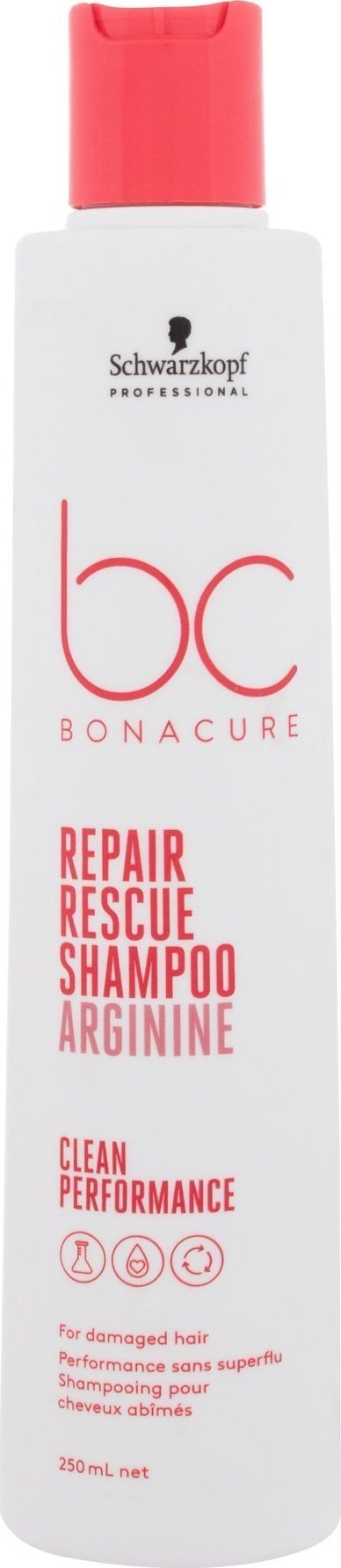 Shampo flokësh Schwarzkopf BC Bonacure Repair Rescue Arginine, për flokë të dëmtum, 250ml