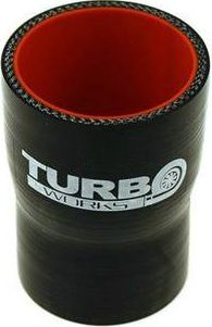 Reduktu i drejtë silikoni TurboWorks Pro, 51‑63mm, i zi