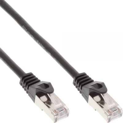 Kabllo e zezë InLine Patchcord SF/UTP, Kat.5e 2m