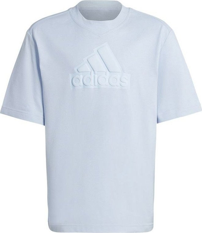 Bluzë Adidas Fi Logo Tee Jr, pambuk, 152 cm, bojëqielli