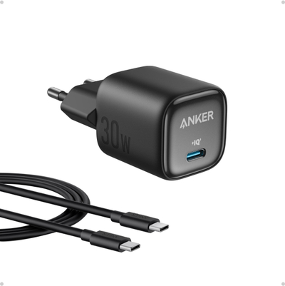 Karikues USB Anker 30W, 1x USB C, GaN, i zi