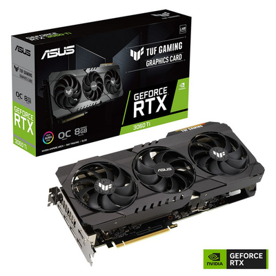 Kartelë grafike Asus TUF Gaming RTX3060 Ti OC, PCIe4, 8GB GDDR6X, 1785MHz, e zezë
