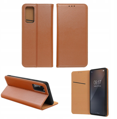 Futrollë telefoni OEM Book Case Smart Pro për Samsung A17 Oppo A17k, lëkurë, kapak si libër, kafe