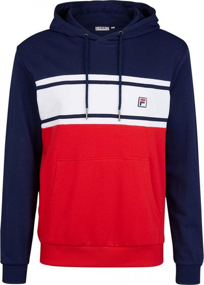 Duks për meshkuj Fila's Breda blocked hoody, L, i kaltër i errët