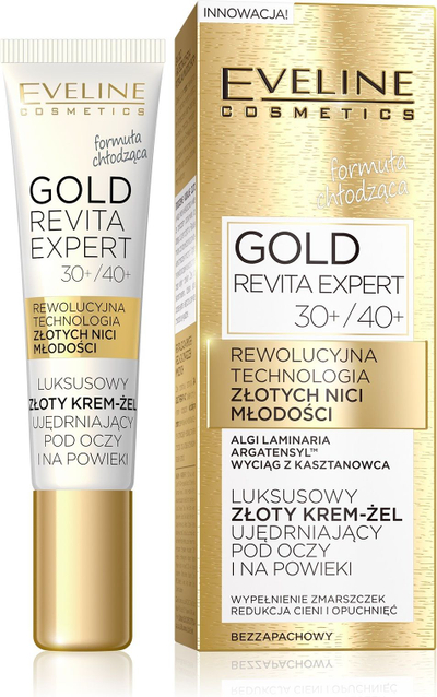 Krem rigjenerues për sy Eveline Gold Revita Expert, 15ml