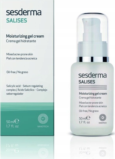 Krem xhel fytyre Sesderma Salises, 50ml, për lëkurë të yndyrshme