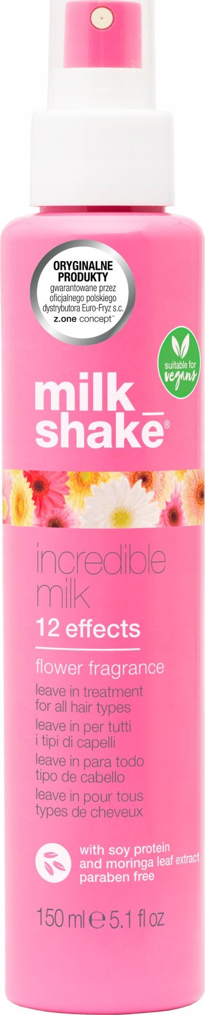 Spray flokësh Milk Shake Incredible Milk Flower Fragrance, maskë leave in, 150ml