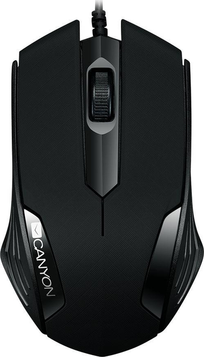 Maus Canyon CNE-CMS02B, me kabllo, USB, i zi