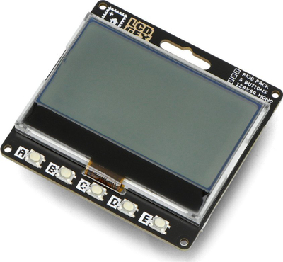 Модул екран Pimoroni Pico GFX Pack 2.15\", 128x64 LCD, за Raspberry Pi Pico
