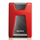 Disk i jashtëm ADATA HD650, 2TB, USB 3.2, i zi me të kuqe