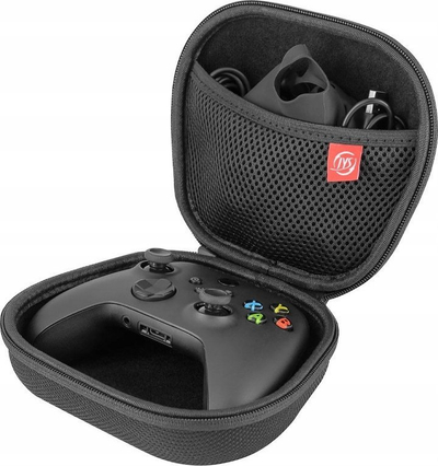 Kuti mbrojtëse JYS JYS-X127 për kontrollor Xbox One, material EVA, me zinxhir, ngjyrë e zezë
