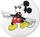 Kapëse telefoni PopSockets PopGrip Mickey Watch White, mbajtëse, e bardhë