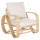 Karrige Baroness rattan natyral jastëk i bardhë 81×90×92 cm (HM9813), bardhë