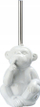 Set furçe tualeti Wenko Monkey Quiet, 22 cm, qeramike, e bardhë