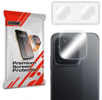 Заштитно стакло за камера GrizzGlass HybridGlass за Xiaomi POCO C85, сет 2 парчиња, проѕирно
