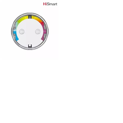 Prizë inteligjente Wi Fi HiSmart HS080167, kontroll në distancë, monitorim energjie, e bardhë