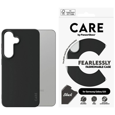 Kuti mbrojtëse PanzerGlass CARE Fashionable, për Samsung Galaxy S25, e zezë