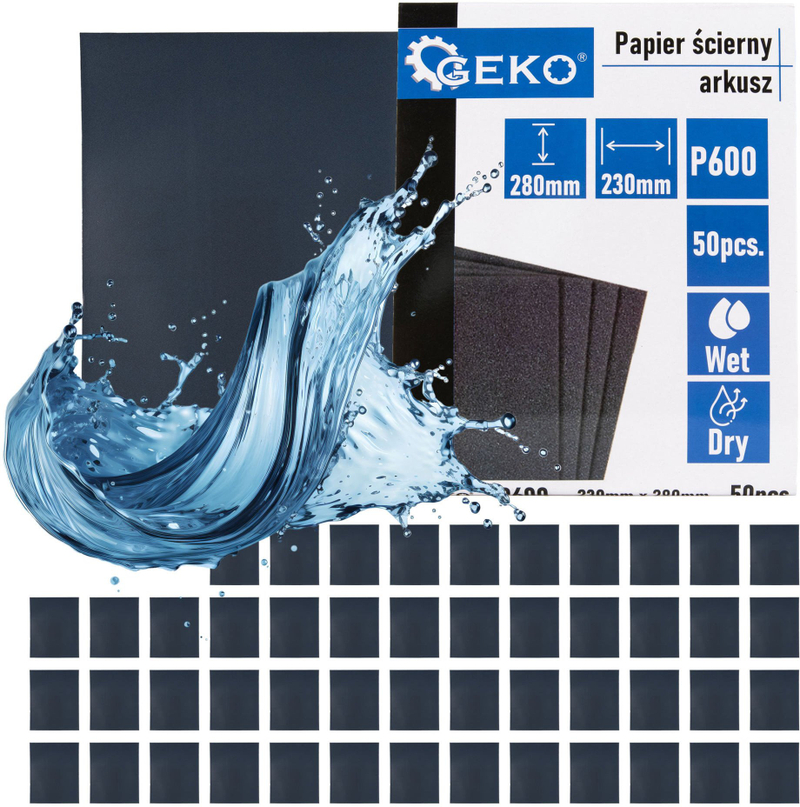 Letër smerili uji P600, 230x280mm, set 50 copë