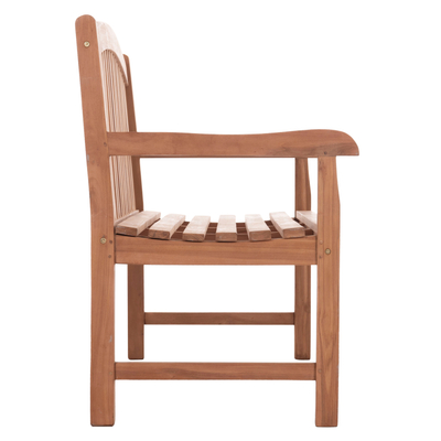 Stol kopshti HomeMarkt Elena HM18125, dru teak, 150x61x95 cm, ngjyrë natyrale
