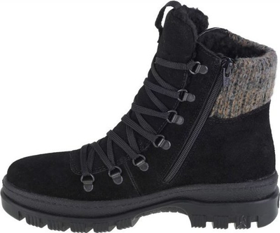 Çizme dimri Rieker Booties W X8200-00, lëkurë, me zinxhir, të zeza
