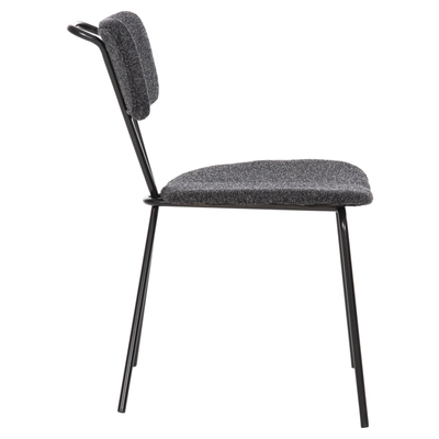 Karrige ngrënieje Dory 48,5×61×76 Hcm (HM9855.04), zezë/ gri