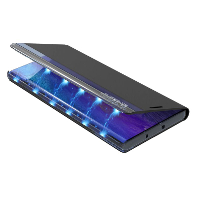 Kllëf telefoni Sleep View për Samsung Galaxy A05s, flip cover, me stand, i zi