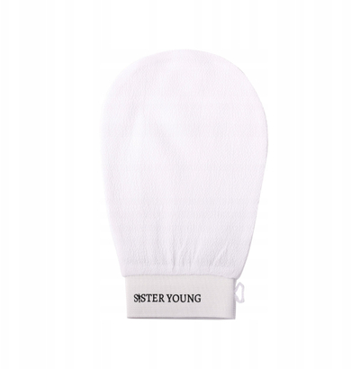 Dorezë skrab-i Sister Young Nova Body Glove, për trup, e bardhë