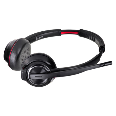 Kufje Poly 8220 UC, Wireless, të zeza