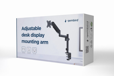 Mbajtës për monitor Gembird MA-DA1P-01, 17-32", 9 kg, i zi