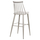 Stol Vanessa i lartë PP & dru metalik gri 47×48,5×107 cm (HM8459.20), gri